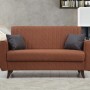 2-Seat Sofa-Bed Alkon - Tile Red Tile Red