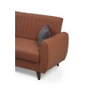2-Seat Sofa-Bed Alkon - Tile Red Tile Red