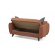 2-Seat Sofa-Bed Alkon - Tile Red Tile Red
