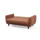 2-Seat Sofa-Bed Alkon - Tile Red Tile Red