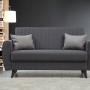 2-Seat Sofa-Bed Alkon - Dark Grey Dark Grey
