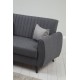 Atelier del Sofa 2-Seat Sofa-Bed Alkon - Dark Grey Dark Grey