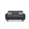 Atelier del Sofa 2-Seat Sofa-Bed Alkon - Dark Grey Dark Grey