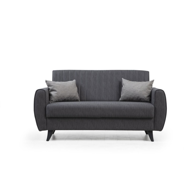 Atelier del Sofa 2-Seat Sofa-Bed Alkon - Dark Grey Dark Grey