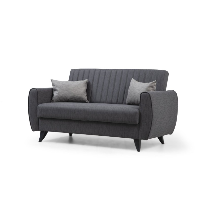 Atelier del Sofa 2-Seat Sofa-Bed Alkon - Dark Grey Dark Grey