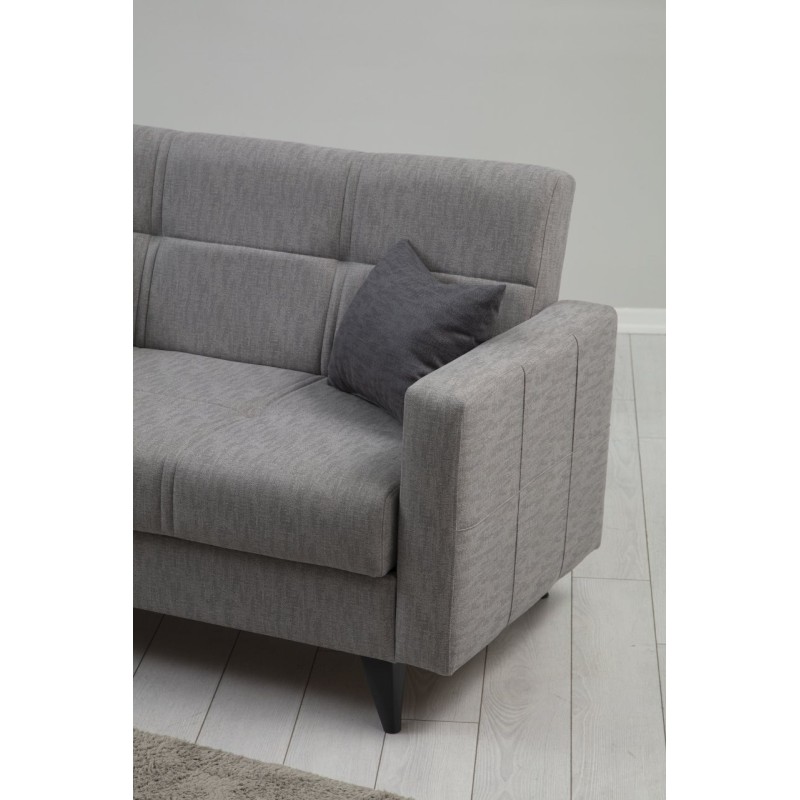 Atelier del Sofa 2-Seat Sofa-Bed Polya - Light Grey Light Grey