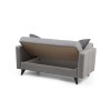 Atelier del Sofa 2-Seat Sofa-Bed Polya - Light Grey Light Grey