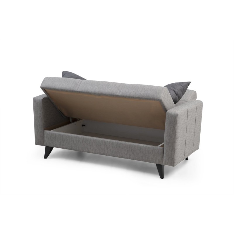 Atelier del Sofa 2-Seat Sofa-Bed Polya - Light Grey Light Grey