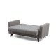 2-Seat Sofa-Bed Polya - Light Grey Light Grey Atelier del Sofa 2-Seat Sofa-Bed Polya - Light Grey Light Grey