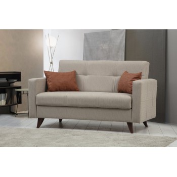 2-Seat Sofa-Bed Polya - Beige Beige