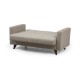 2-Seat Sofa-Bed Polya - Beige Beige Atelier del Sofa 2-Seat Sofa-Bed Polya - Beige Beige