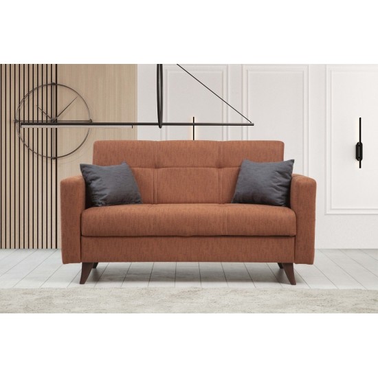 Atelier del Sofa 2-Seat Sofa-Bed Polya - Tile Red Tile Red