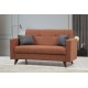 Atelier del Sofa 2-Seat Sofa-Bed Polya - Tile Red Tile Red