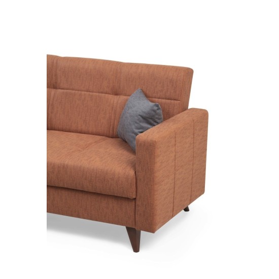 Atelier del Sofa 2-Seat Sofa-Bed Polya - Tile Red Tile Red