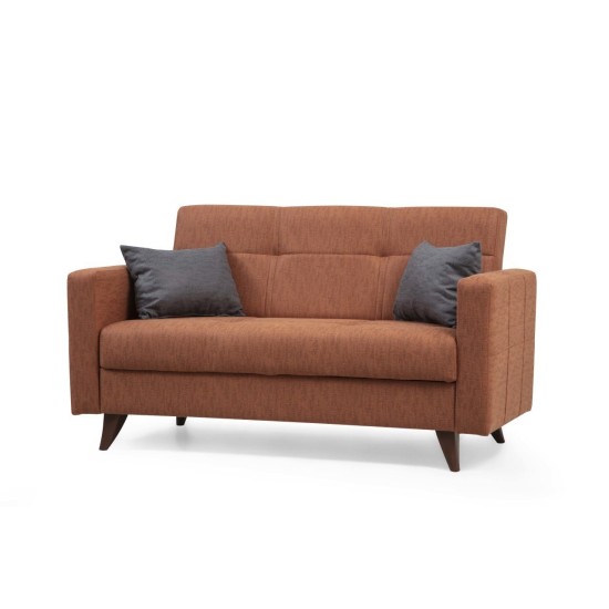 Atelier del Sofa 2-Seat Sofa-Bed Polya - Tile Red Tile Red