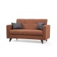 Atelier del Sofa 2-Seat Sofa-Bed Polya - Tile Red Tile Red