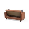 Atelier del Sofa 2-Seat Sofa-Bed Polya - Tile Red Tile Red