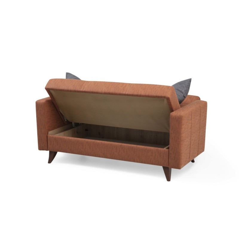 Atelier del Sofa 2-Seat Sofa-Bed Polya - Tile Red Tile Red