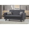 Atelier del Sofa 2-Seat Sofa-Bed Polya - Dark Grey Dark Grey