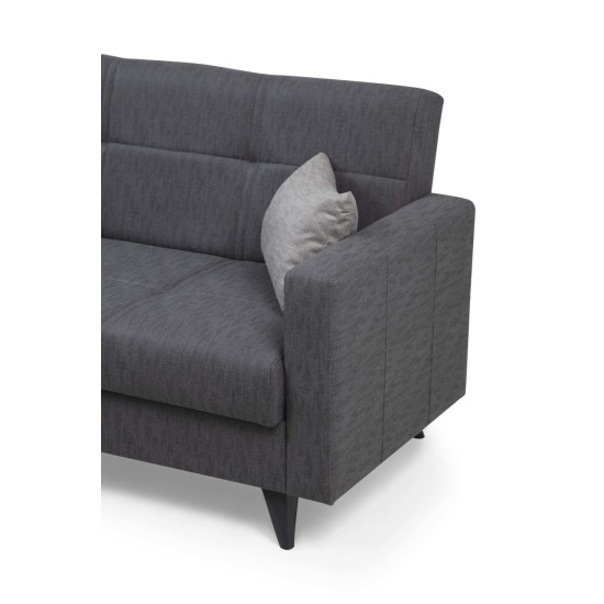 2-Seat Sofa-Bed Polya - Dark Grey Dark Grey Atelier del Sofa 2-Seat Sofa-Bed Polya - Dark Grey Dark Grey