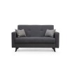 Atelier del Sofa 2-Seat Sofa-Bed Polya - Dark Grey Dark Grey