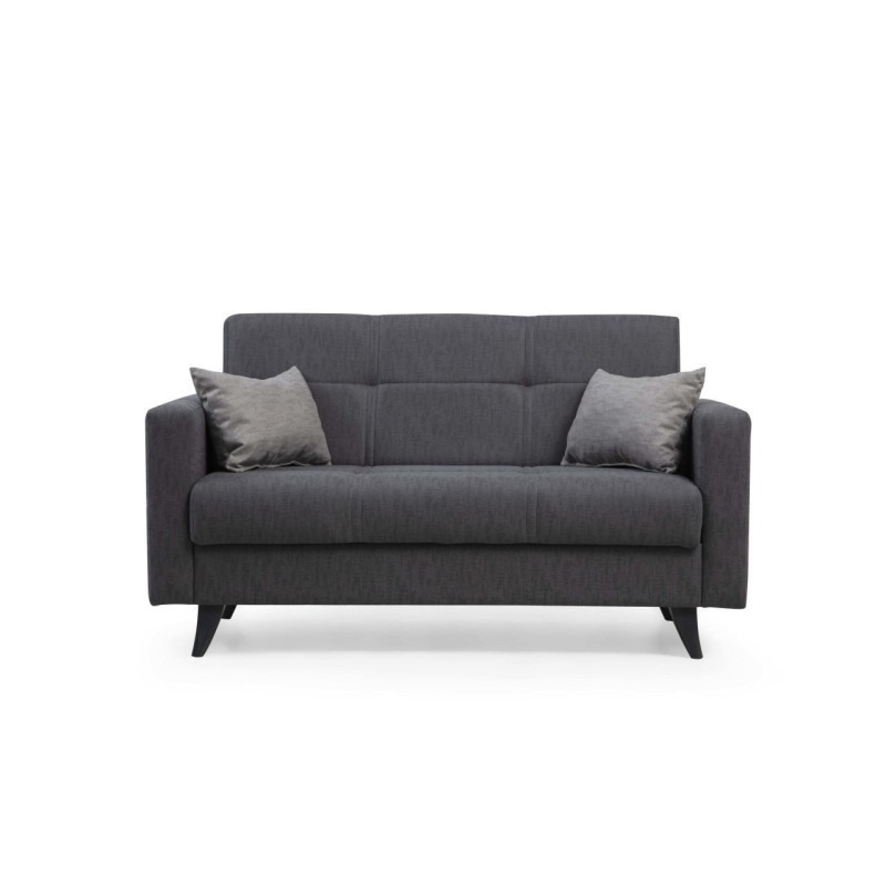 Atelier del Sofa 2-Seat Sofa-Bed Polya - Dark Grey Dark Grey