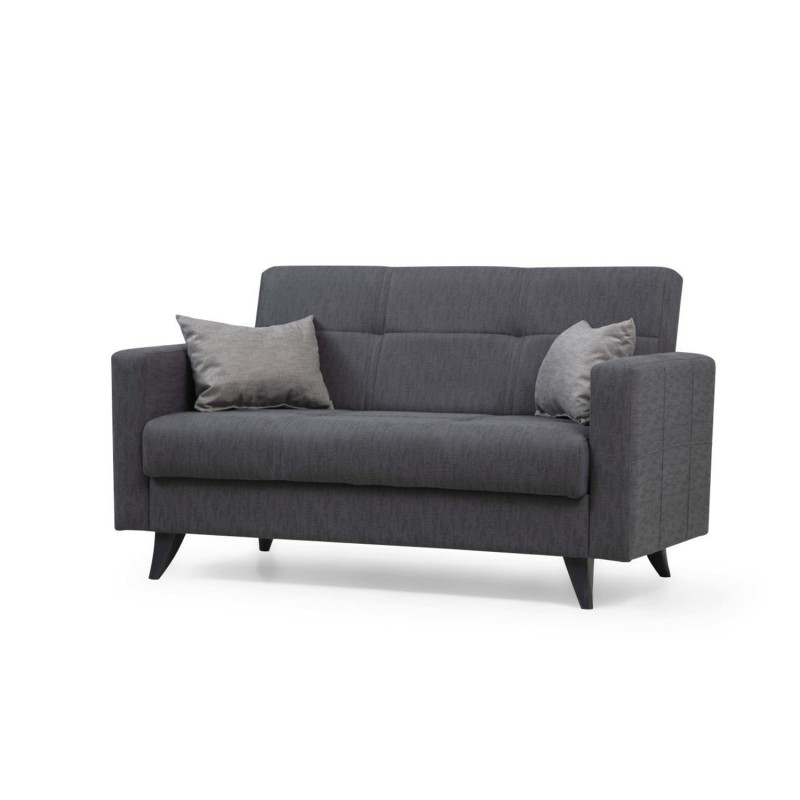Atelier del Sofa 2-Seat Sofa-Bed Polya - Dark Grey Dark Grey