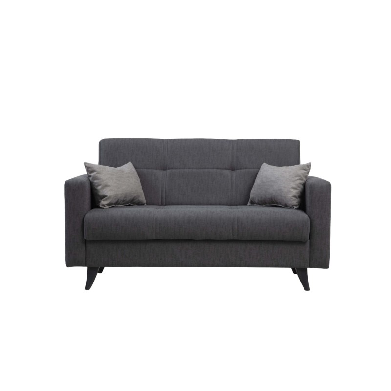 Atelier del Sofa 2-Seat Sofa-Bed Polya - Dark Grey Dark Grey