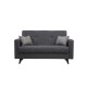 2-Seat Sofa-Bed Polya - Dark Grey Dark Grey Atelier del Sofa 2-Seat Sofa-Bed Polya - Dark Grey Dark Grey
