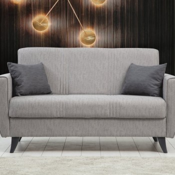 2-Seat Sofa-Bed Zaden - Light Grey Light Grey