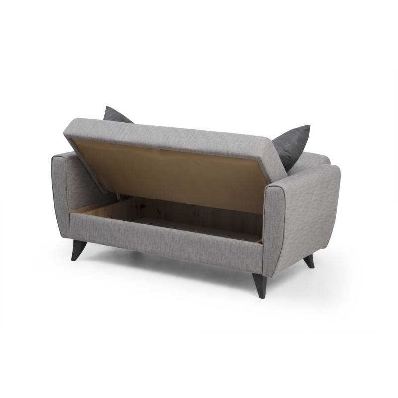 2-Seat Sofa-Bed Zaden - Light Grey Light Grey