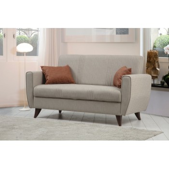 2-Seat Sofa-Bed Zaden - Beige Beige