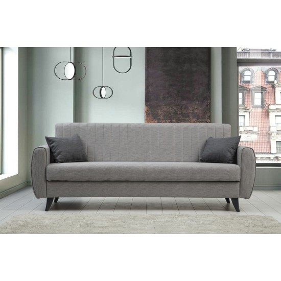 3-Seat Sofa-Bed Alkon - Light Grey Light Grey 3-Seat Sofa-Bed Alkon - Light Grey Light Grey