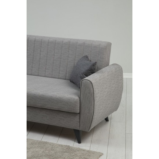 3-Seat Sofa-Bed Alkon - Light Grey Light Grey 3-Seat Sofa-Bed Alkon - Light Grey Light Grey