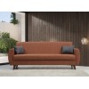 3-Seat Sofa-Bed Alkon - Tile Red Tile Red