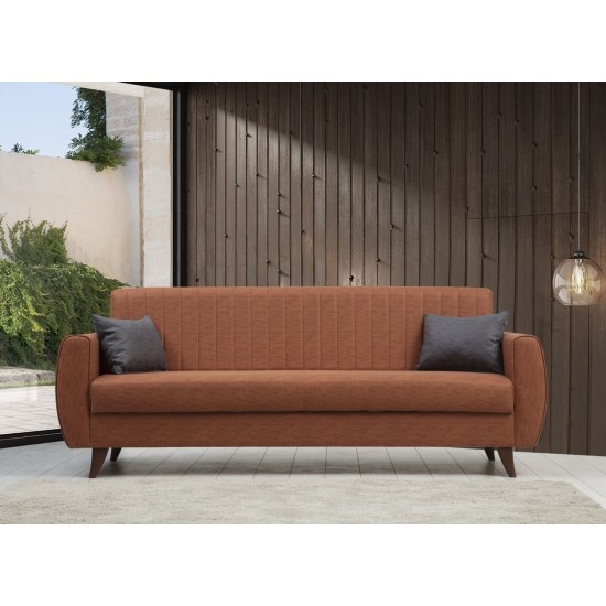 3-Seat Sofa-Bed Alkon - Tile Red Tile Red 3-Seat Sofa-Bed Alkon - Tile Red Tile Red
