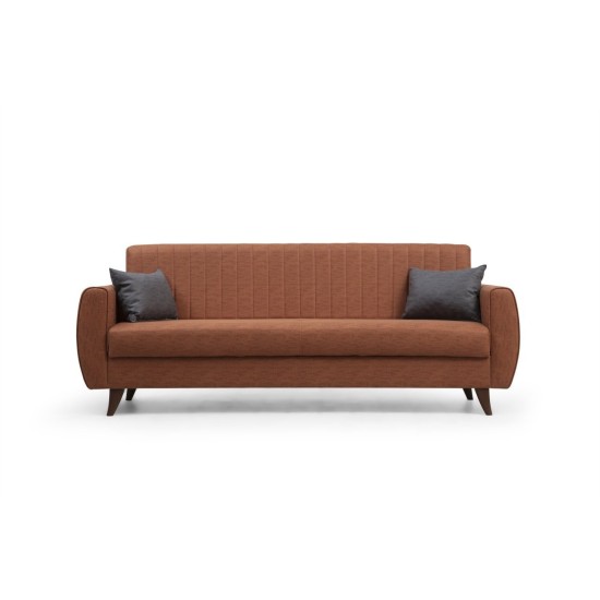 3-Seat Sofa-Bed Alkon - Tile Red Tile Red 3-Seat Sofa-Bed Alkon - Tile Red Tile Red