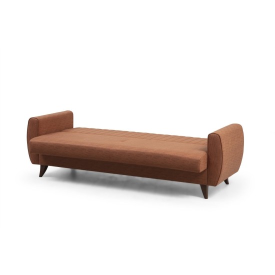 3-Seat Sofa-Bed Alkon - Tile Red Tile Red 3-Seat Sofa-Bed Alkon - Tile Red Tile Red
