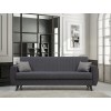 Atelier del Sofa 3-Seat Sofa-Bed Alkon - Dark Grey Dark Grey