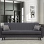 3-Seat Sofa-Bed Alkon - Dark Grey Dark Grey
