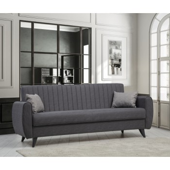 3-Seat Sofa-Bed Alkon - Dark Grey Dark Grey