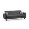Atelier del Sofa 3-Seat Sofa-Bed Alkon - Dark Grey Dark Grey