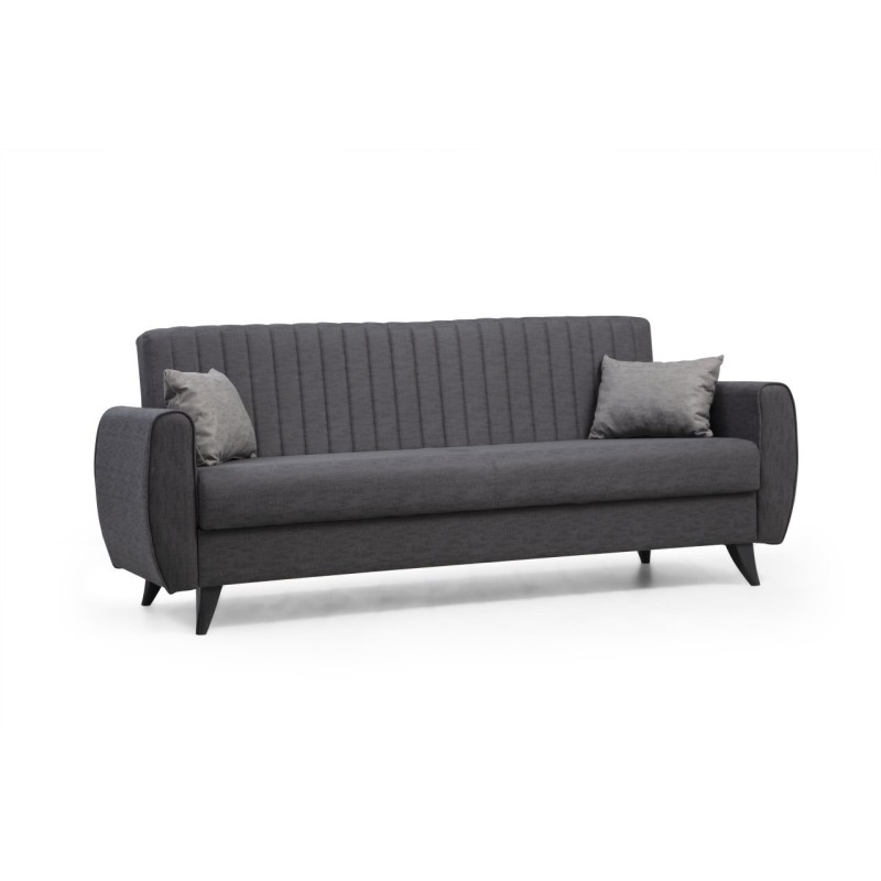 Atelier del Sofa 3-Seat Sofa-Bed Alkon - Dark Grey Dark Grey