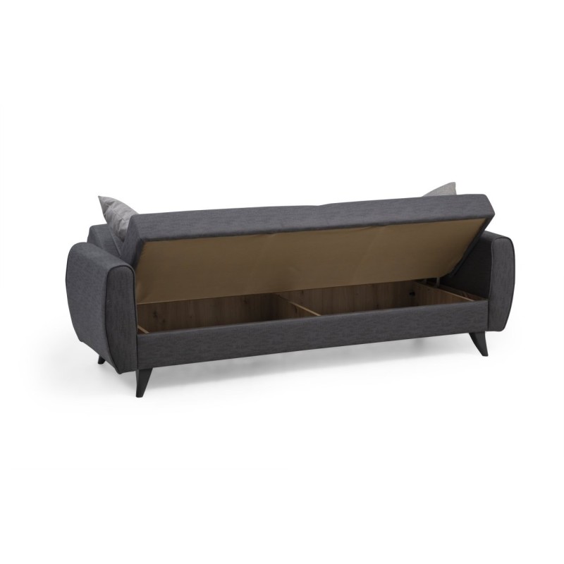 Atelier del Sofa 3-Seat Sofa-Bed Alkon - Dark Grey Dark Grey