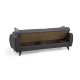 Atelier del Sofa 3-Seat Sofa-Bed Alkon - Dark Grey Dark Grey