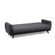 Atelier del Sofa 3-Seat Sofa-Bed Alkon - Dark Grey Dark Grey
