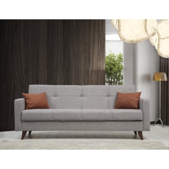 3-Seat Sofa-Bed Polya - Light Grey Light Grey