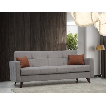 3-Seat Sofa-Bed Polya - Light Grey Light Grey