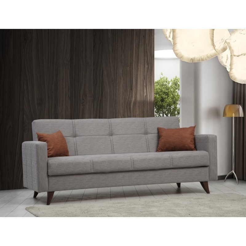3-Seat Sofa-Bed Polya - Light Grey Light Grey