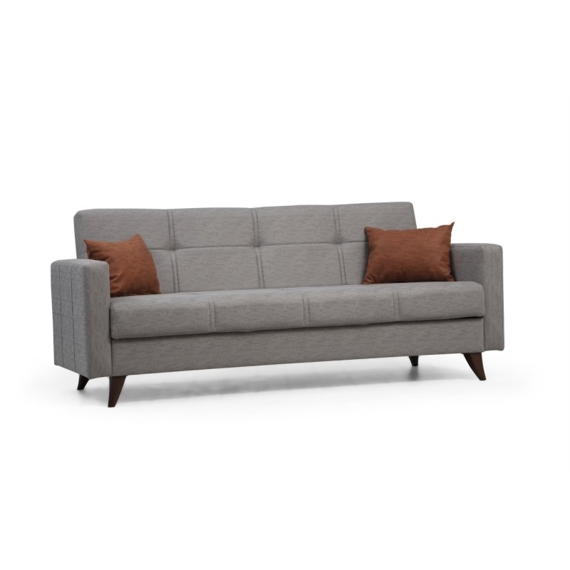 3-Seat Sofa-Bed Polya - Light Grey Light Grey